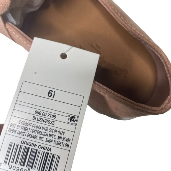 Womens Suede Sneakers Slip On Pink Rose Blush Twin Gore Size 6.5 u Universal Thr - Picture 8 of 8